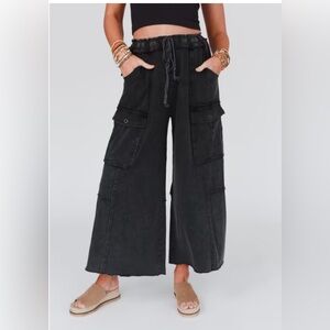 Game On Cargo Wide Leg Sweats